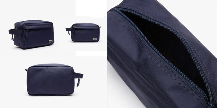 Mua Túi Lacoste Men's Néocroc Canvas Toilet Kit Navy cho nam, xanh Navy, Giá tốt